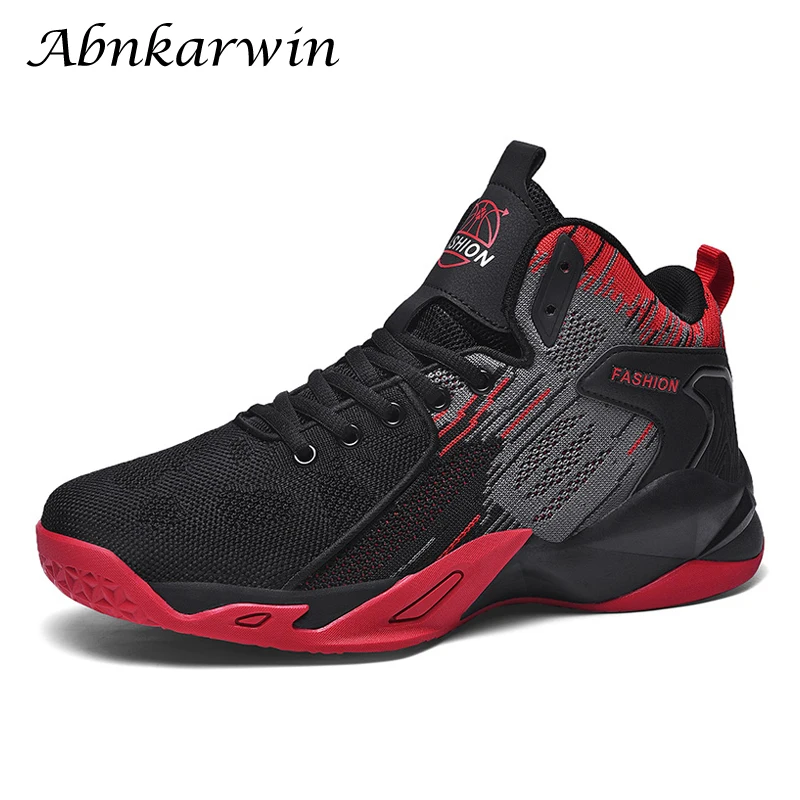 Summer Men Mesh Basketball Shoes Men\'s High Top Sneakers Unisex Sports 2022 Plus Size Dropshipping