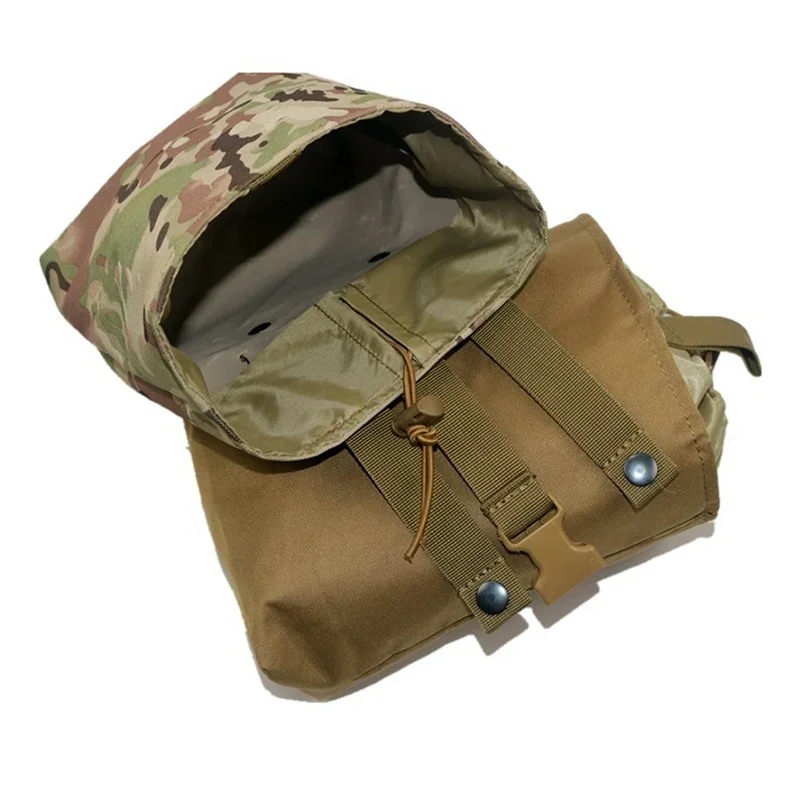 Molle Folding Dump Drop Magazine Pouch Outdoor Hiking Hunting Accessories EDC Tool Foldable Recovery Mag Holster Waist Bag