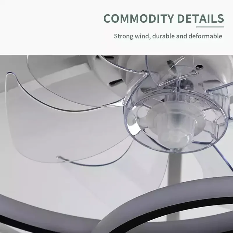 Modern simple LED Ceiling Fan Lamp with remote control Dining Room Bedroom Lamp Silent ceiling Fan light fixture Indoor lighting
