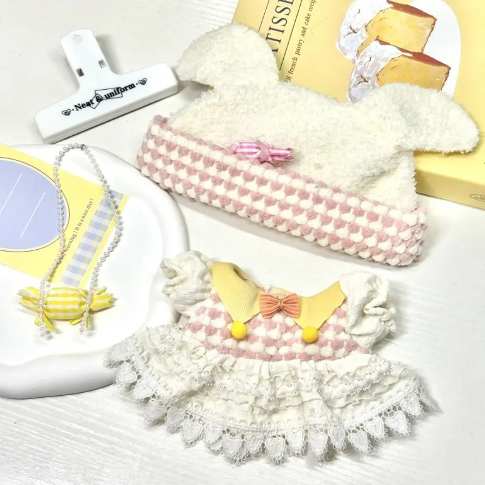 Conjunto de Roupas para Bonecas de 20cm, Estilo Moderno e Fofo, Vestido Miniatura Colorido, Acessórios DIY de Desenho Animado, BJD