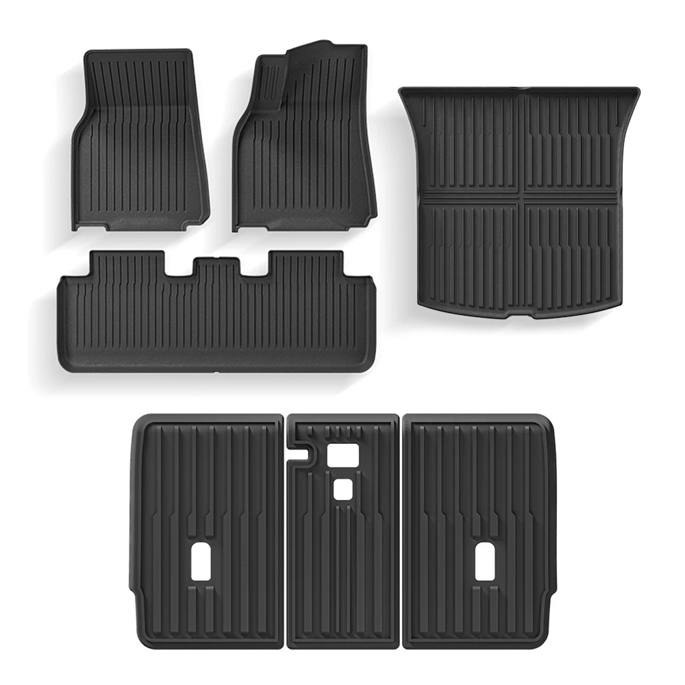 سيارة الكلمة حصيرة مسند الظهر وسادة الجذع الوسادة ل تسلا نموذج Y Juniper 2025 2026 TPE مكافحة ركلة مكافحة الأوساخ وسادة اكسسوارات السيارات الداخلية #6