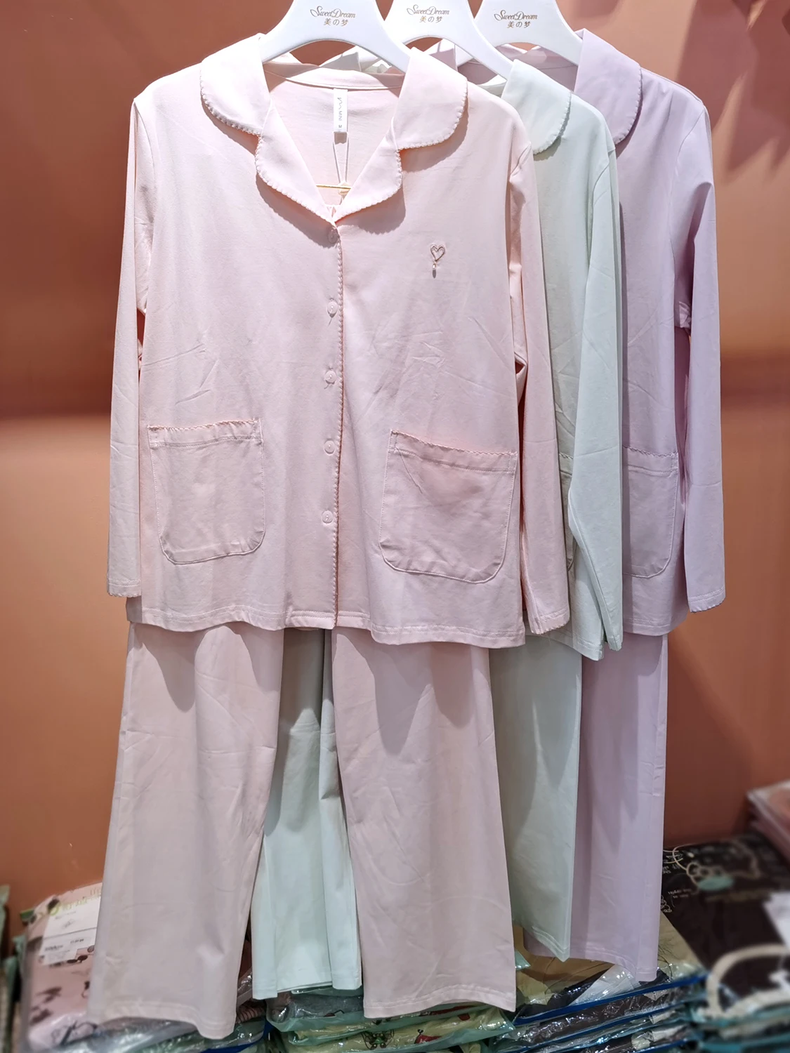 conjunto-de-pijama-de-algodon-para-mujer-minnie-dale-primavera-otono-2026-cardigan-abierto-de-manga-larga-holgado-y-comodo