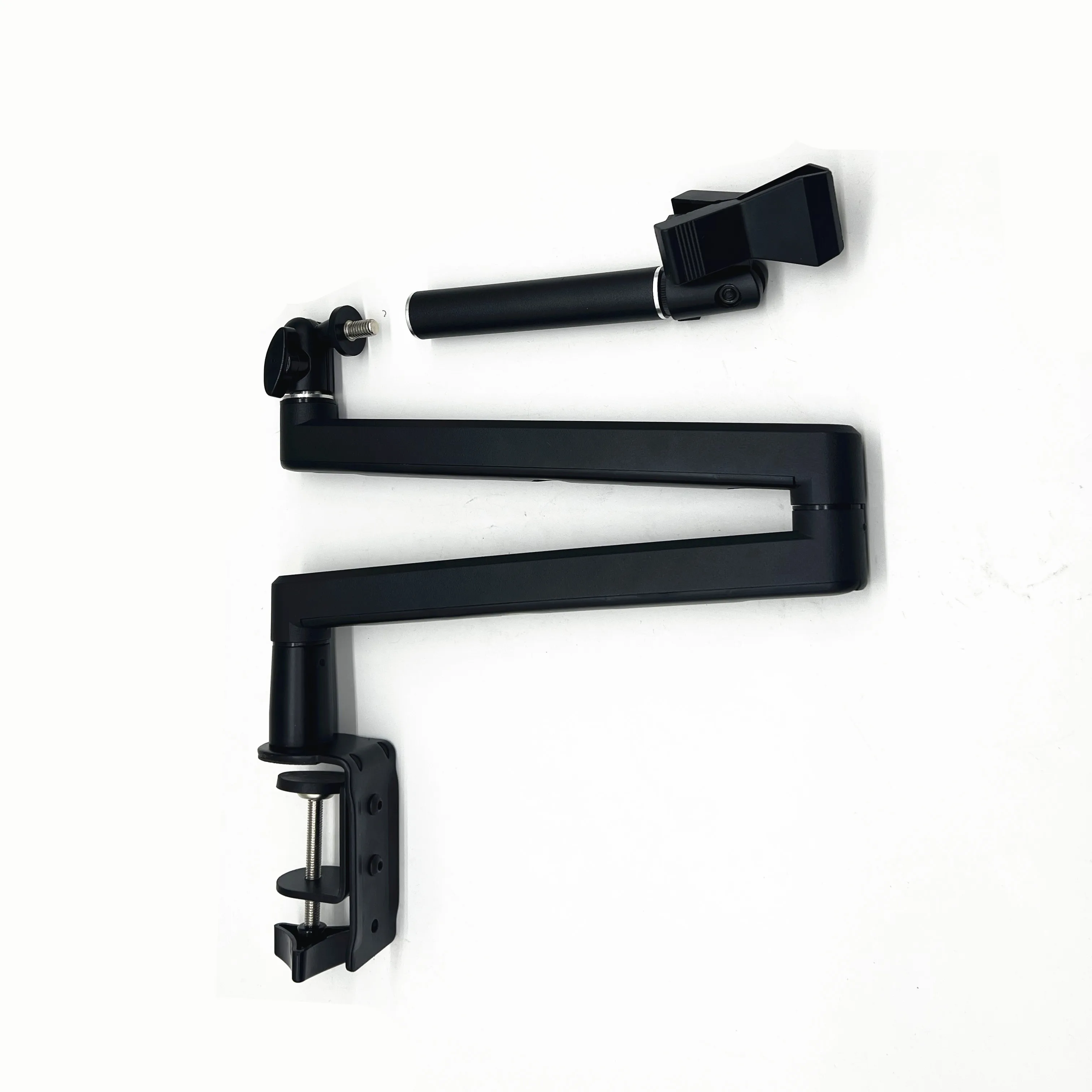 Professional Aluminum Alloy Desktop Mic Stand 180 Adjustable Boom Arm 360 Rotatable  Studio Accessory