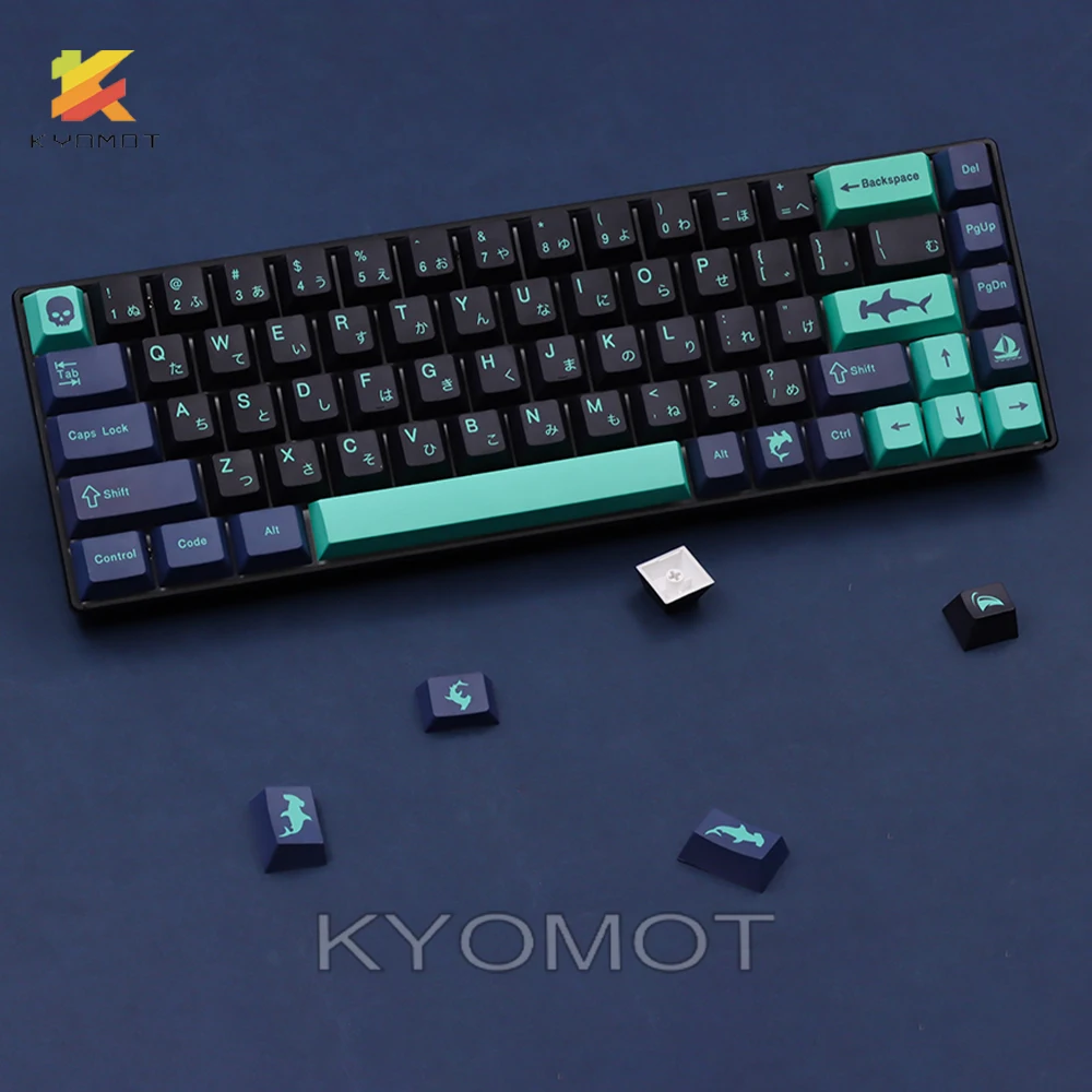 Teclado mecánico KYOMOT GMK Hammerhead, teclas PBT Dye Sub de 148 teclas, perfil de cereza para interruptor MX, diseño DIY, IKBC Filco