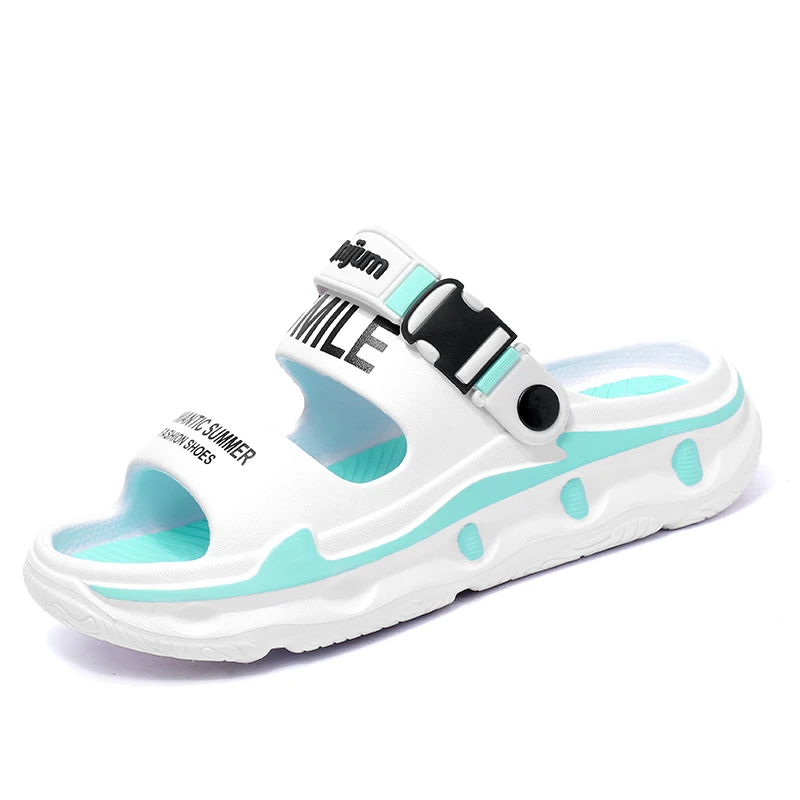 Новые модные мужские и женские тапочки на толстой подошве большого размера, мужские повседневные спортивные сандалии из ЭВА, мужская пляжная обувь.