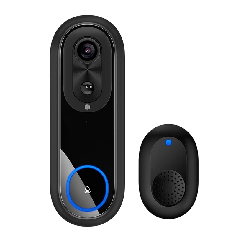 5G 2.4G Wifi Video Doorbell 1080P Wireless Smart Intercom Camera IP65 Waterproof Ring Bell With 7000Mah Battery