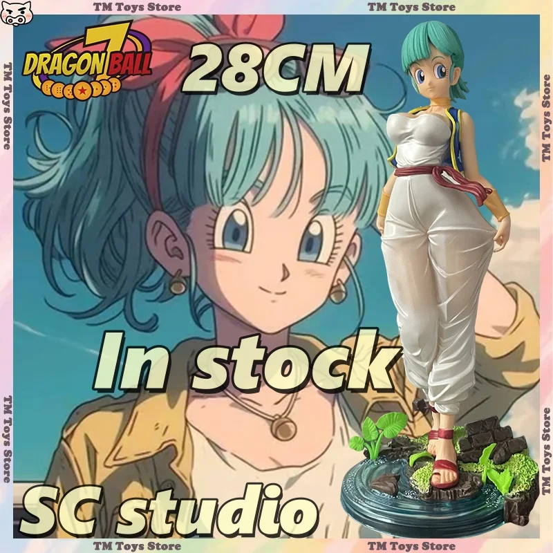 

SC Studio 28cm Bulma Dragon Ball Anime Figures Bulma Figurine PVC Statue Ornament Collection Model Toys Christmas Gifts IN STOCK