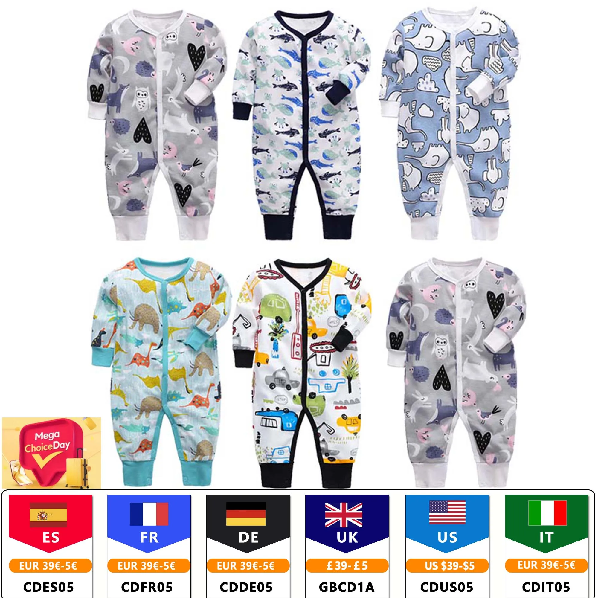 0-24Months Newborn Baby Jumpsuit Summer Clothing Short Sleeved Infant Onesie Cotton Soft Baby Girl Rompers Toddler Costume