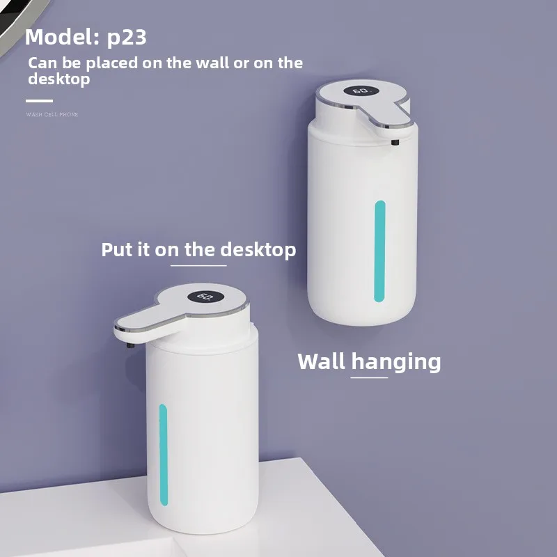 New Smart Digital Soap Dispenser P23 Automatic Hand Sanitizer Household Wall-mounted Foam Washing Mobile Phone
