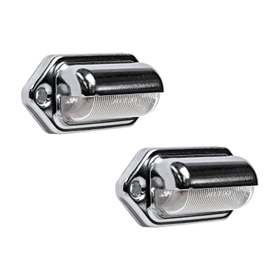 

TRUE MODS 2pc Boat Trailer LED License Plate Lights [DOT FMVSS 108] [SAE L] [Surface Mount] [Waterproof] [12V DC] Universal Cou