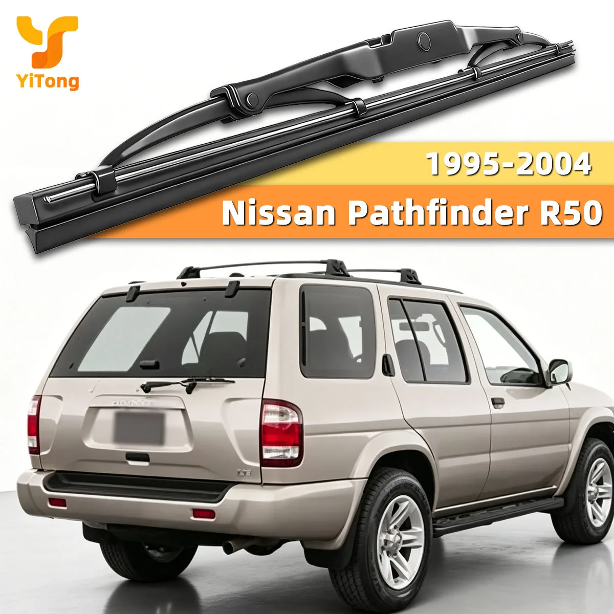 Yitong Rear Wiper Arm Blade Set Fit Nissan Pathfinder R50 1995-2004 Back Windshield Wiper Kit Easy Install Auto Car Accessory
