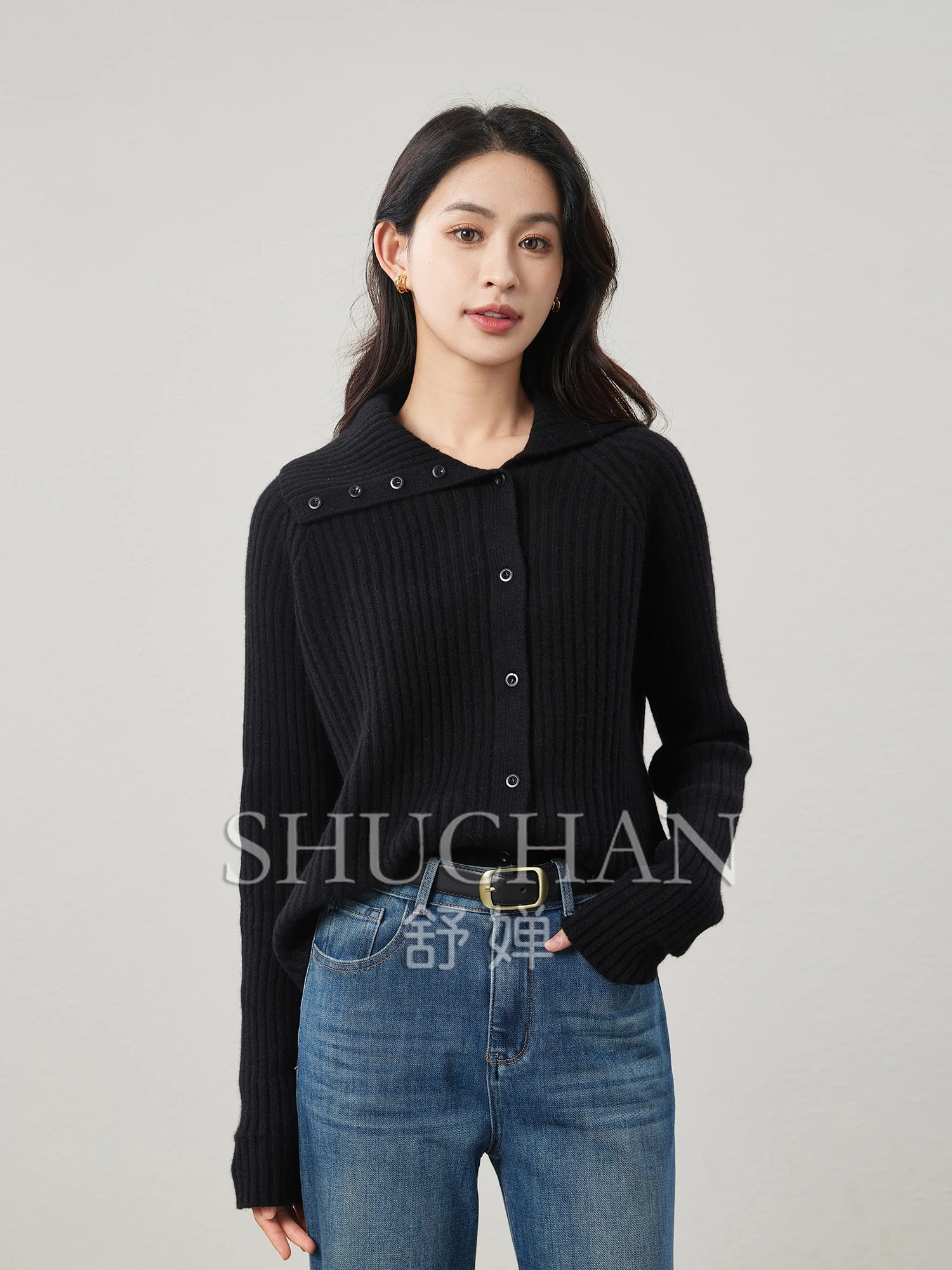 

All-wool Slim Knit Sweater Women Cardigan Women Sueter Mujer Invierno 2024 Winter Korean Fashion Sweaters Long Sleeve Top