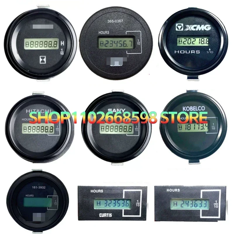 Hour Meter Counter Timer for Komatsu Doosan Kobelco Sany Hitachi XCMG Liugong Generator Diesel Gasolin Petrol Engine Excavator