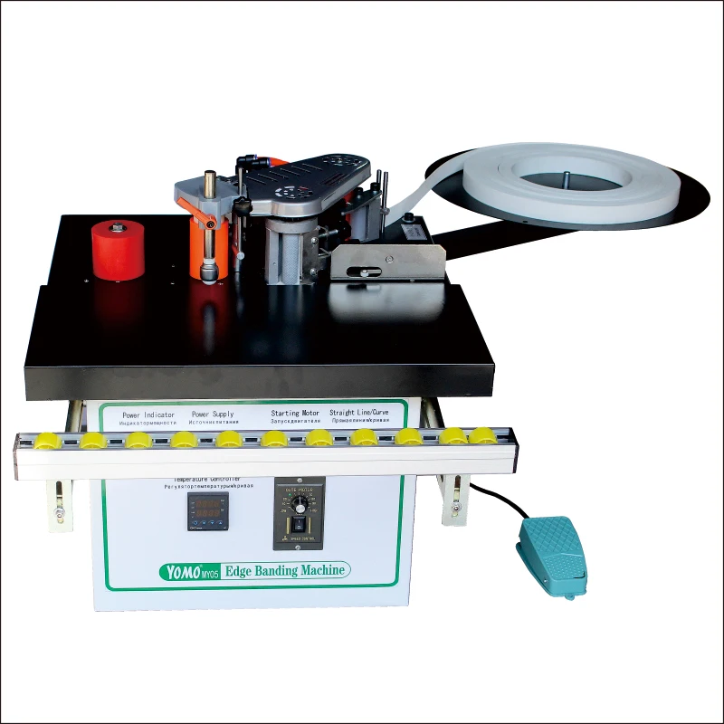 

MY05 Double Side Gluing Manual Edge Banding Machine For PVC Woodworking Curve Edge Bander For Wood Based Panels