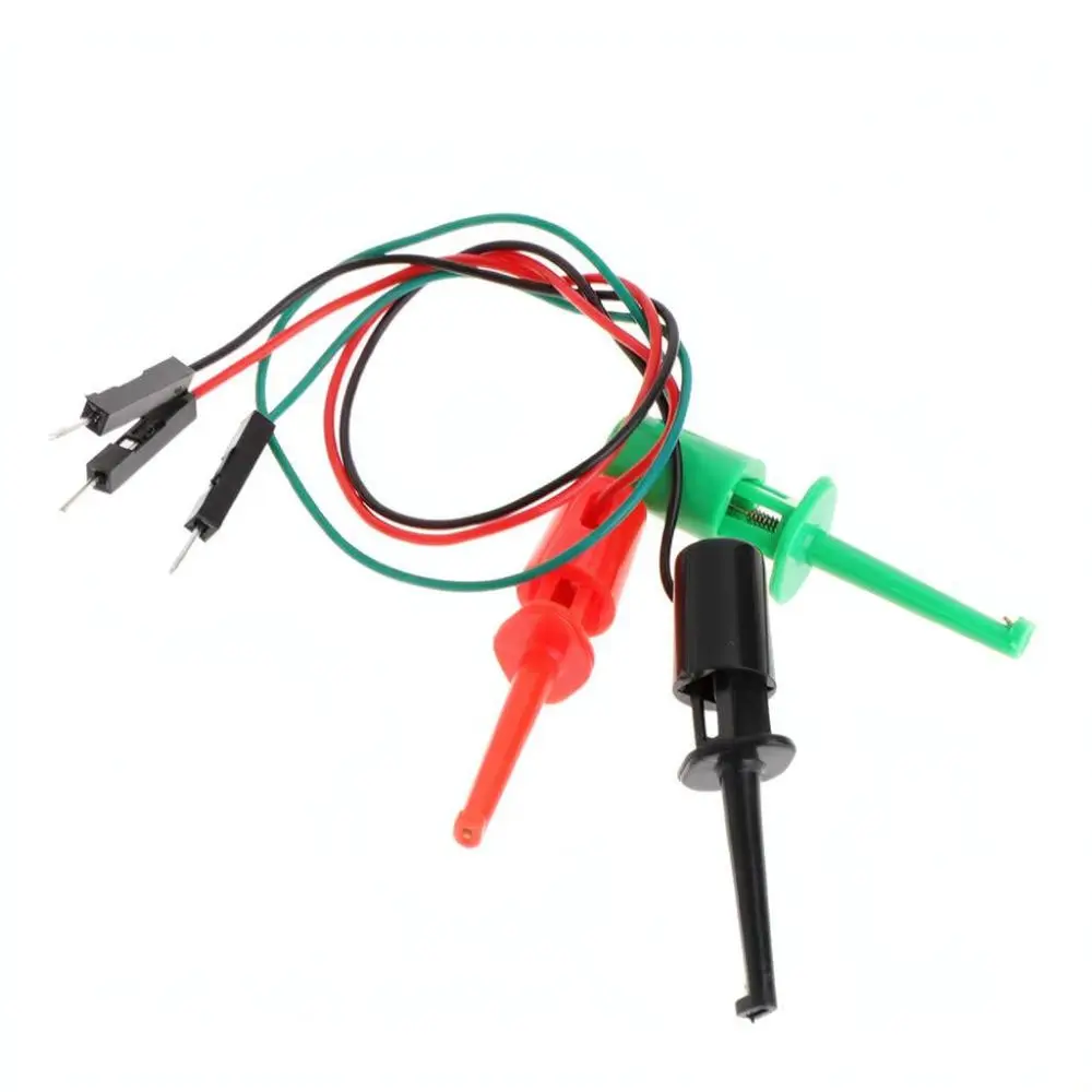 For WESTBIG Multimeter Test Hook Clip Male Dupont Wire Electronic Measurement Tool Accurate Circuit Testing Lead Probe