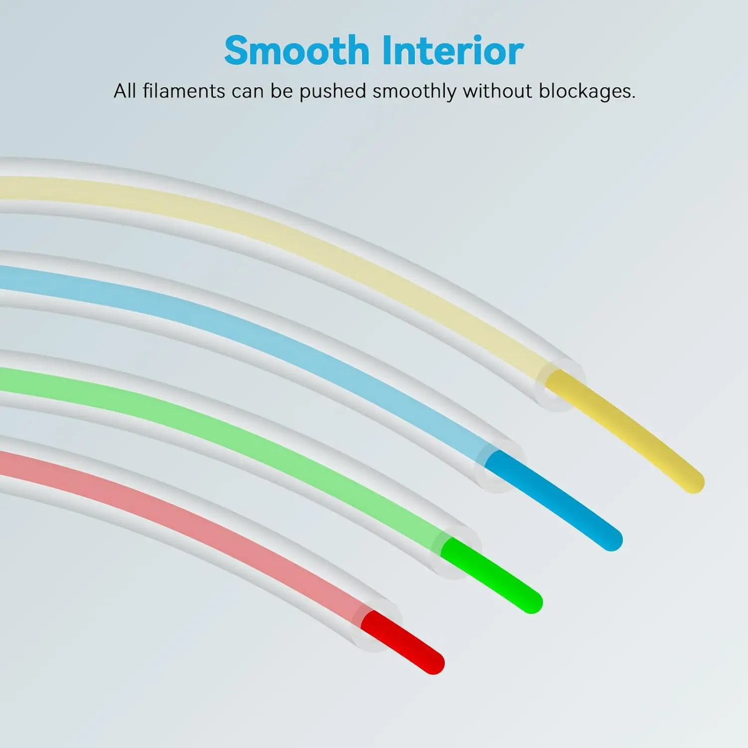 バンブーラボ PTFEチューブ P1P AMS A1 ミニ3Dプリンター テフロンパイプ 1.75mm バンブーラボ PTFEチューブ 4/8m 透明ホワイト AMS LITE用