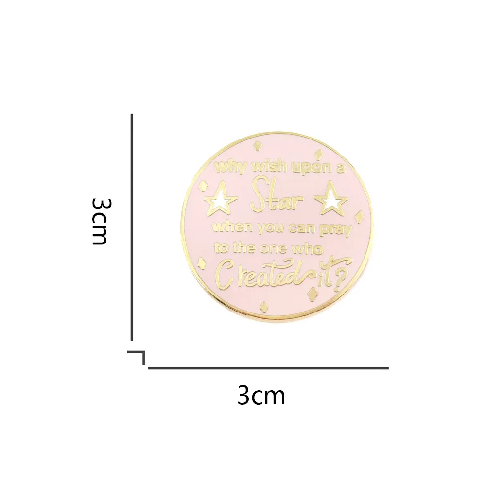 You Can Pray To The One Who Created It Badge Pray Faith Lapel Pin Bible Verse Brooch Easter Gift