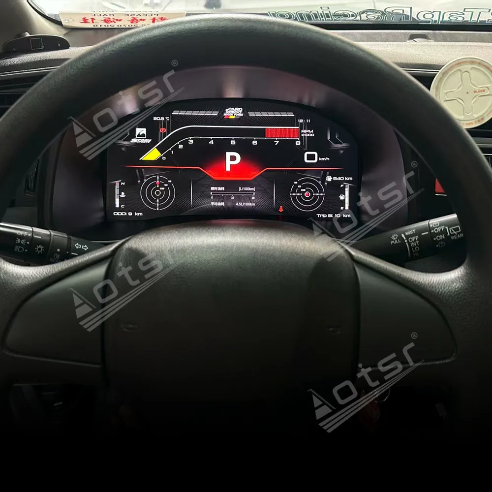 Digital Cluster Odometer For Honda Fit 2014-2020 LCD Instrument Panel Carplay Dashboard Visual Plug Play Strong Compatibility