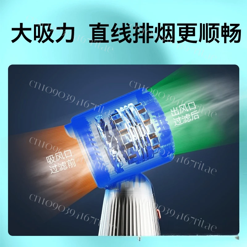 Small Portable Desktop Range Hood with Air Purification Function