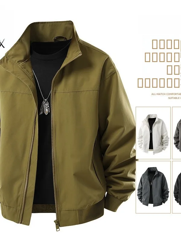 

Busin Sle воротник-стойка Jaet мужская верхняя одежда весна осень новая модная брендовая рабочая одежда повседневная модная полиэфирное волокно