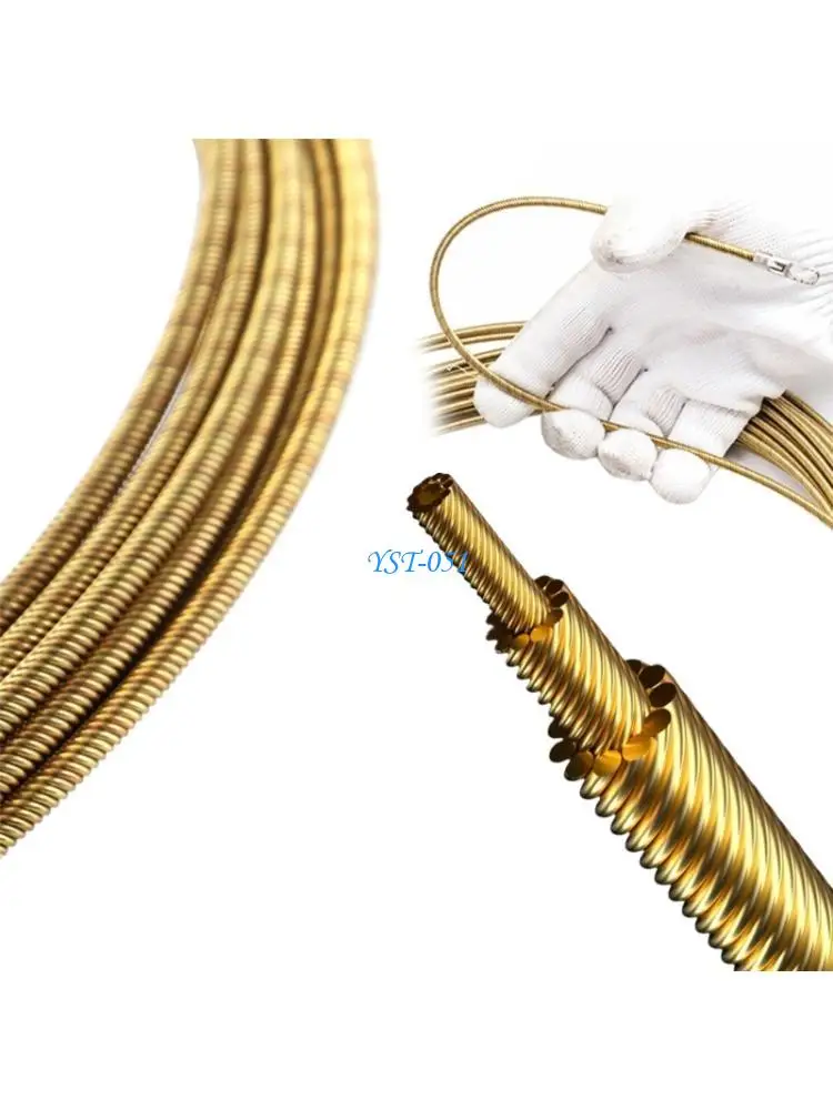 E15A Electricians Spring Wire Threading Device with Flat End, Includes Two Bundlers, 5-25M Length