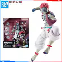 Genuine Bandai Original Demon Slayer Figure Model Kits S.H.Figuarts 1/12 Anime Figures Akaza Joints Movable Action Model Toys