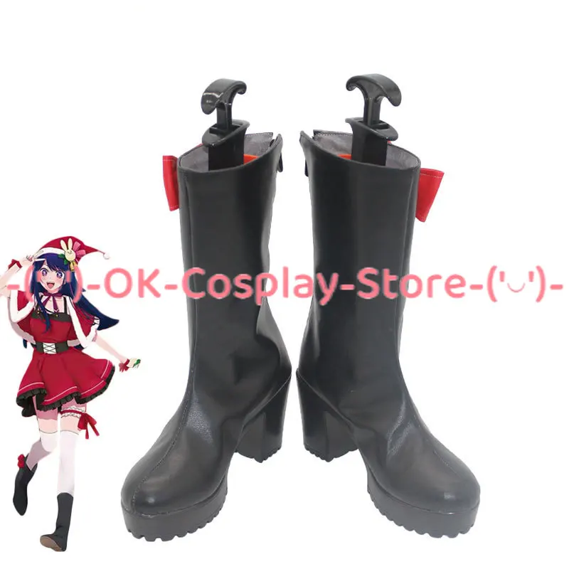 

Hoshino Ai Cosplay Shoes Anime OSHI NO KO Cosplay Prop PU Leather Shoes Halloween Party Boots Custom Made