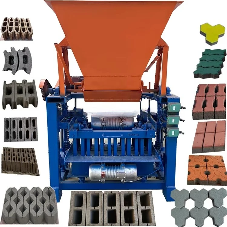 Diesel Hydraulic Semi Automatic Block Forming Machine Strong Pressing Force For High Density Interlocking Bricks For Roads
