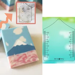 Moutain Pattern Scraper Rib Soap Making Supplies DIY Handmade Cold Soap Tool Kit Mold CutterArt Hobby Supply Coupe Savon