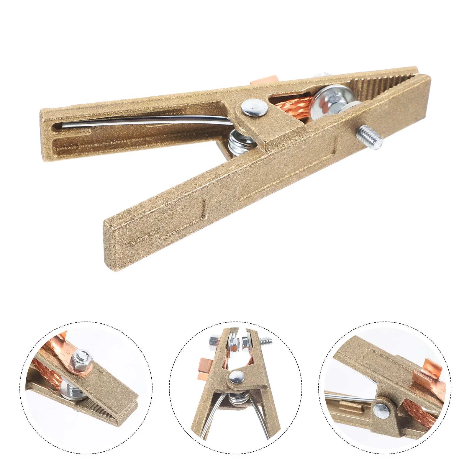 

Welding Ground Clamp Copper Heavy Duty 300a Stable Electrical Conductivity Adjustable Tightness Welding Grounding Clamp