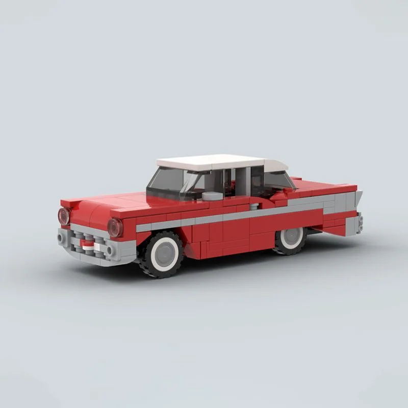 198 個 1957 ベルエア テクニカルカー シボレーノマド ワゴン チャンピオン テクニック ビルディングブロック 子供のおもちゃ 誕生日プレゼント