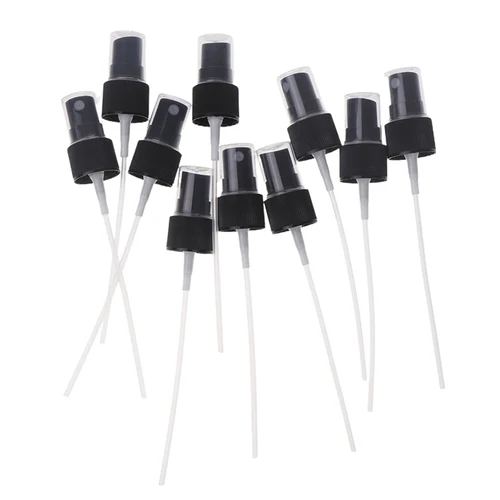 Botella pulverizadora portátil de 10 piezas, 18/20/24mm, bomba de plástico, boquilla de Perfume, cabezal rociador de niebla fina, reemplazo de accesorios de botella pulverizadora
