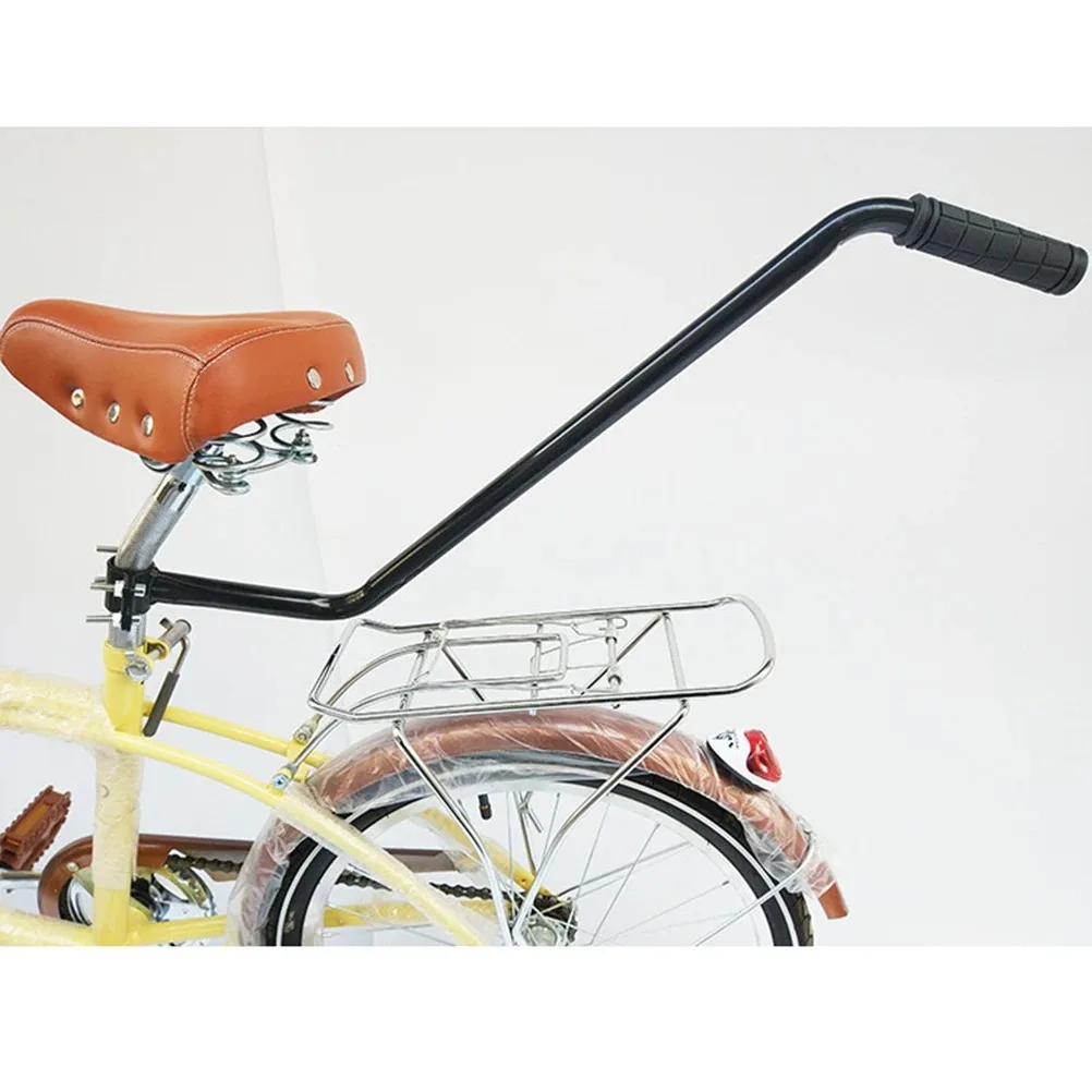 Non Slip Bike Balance Push Bar portable Learning Cycle Handle Bike Training Handle Safe Control Assistance Children tool