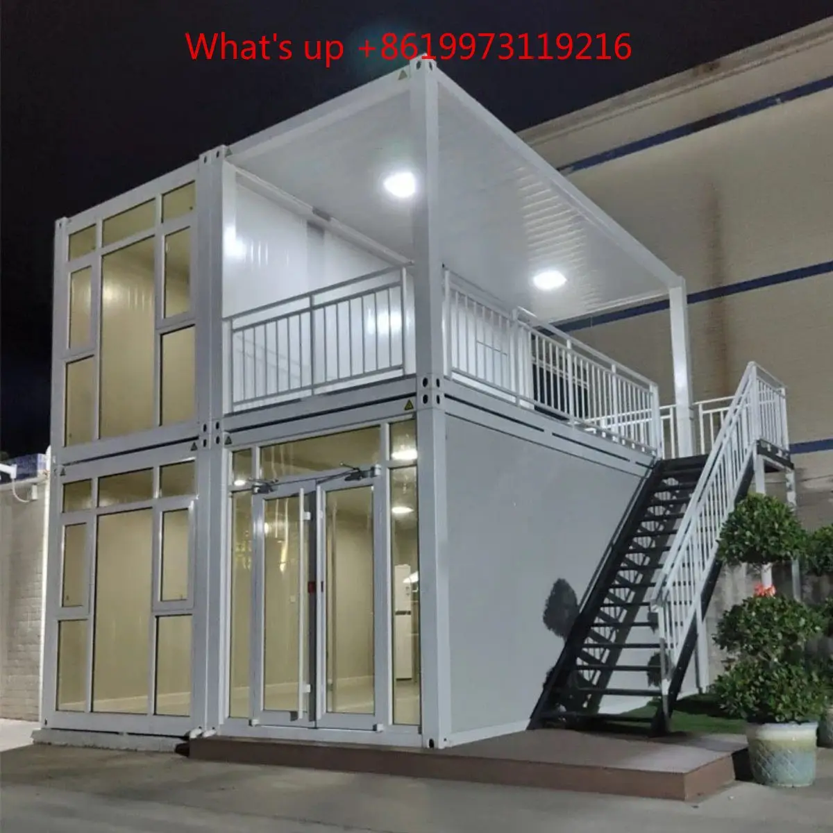 2026 Modern Design Prefab House Ready-Made All-Glass Container House Soundproof with Steel & Sandwich Panel for Mall Hotel Villa