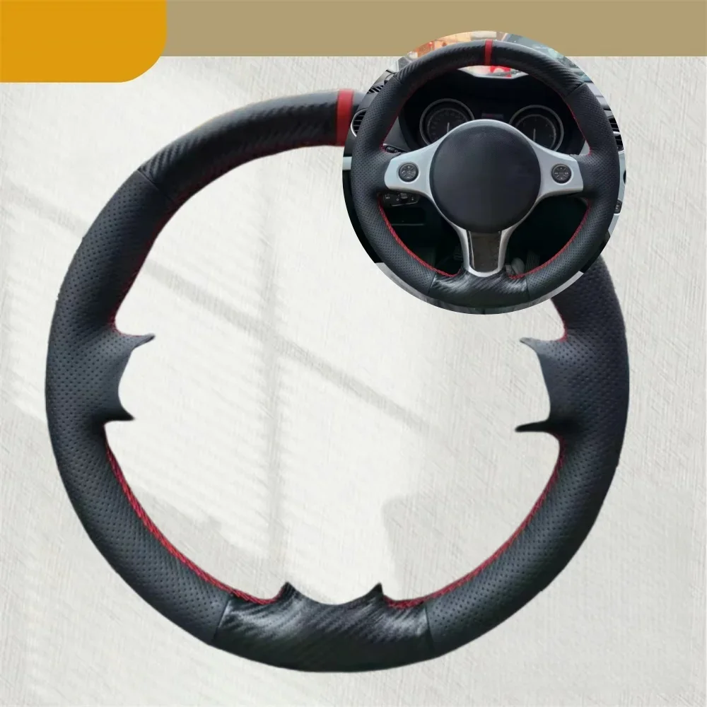 Car Steering Wheel Cover For Alfa Romeo 159 2005-2012 Brera Spider Sportwagon Suede Leather Car Accessories Steering Wrap
