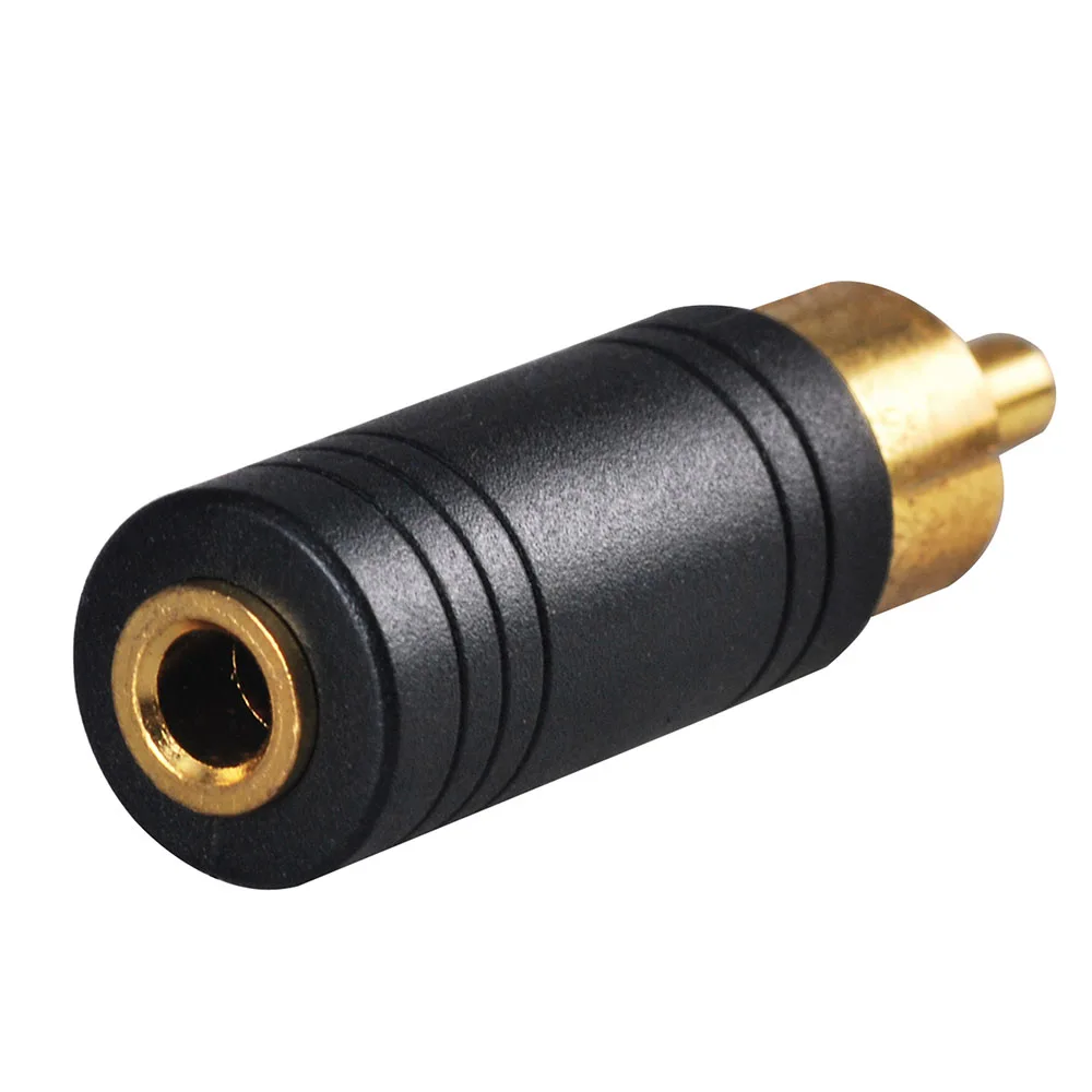 Superbat RCA Male to 3.5mm Stereo Female Audio Video Converter Adapter RF Coaxial Connector