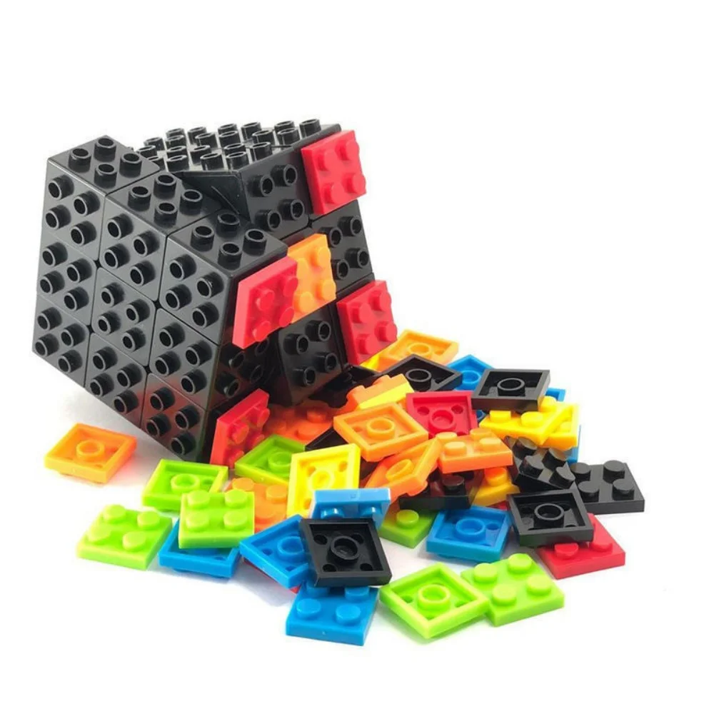 Fanxin-Blocos de Construção Destacáveis Cubo, Puzzle Profissional, Magic Cube, Brinquedos Educativos, Presentes DIY, 3x3x3