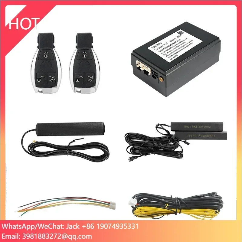 

EasyGuard Smart Key PKE Kit Fit For Benz With Factory Push Start Button DC12V Trunk Release Window Roll Up&Down KeylessEntry