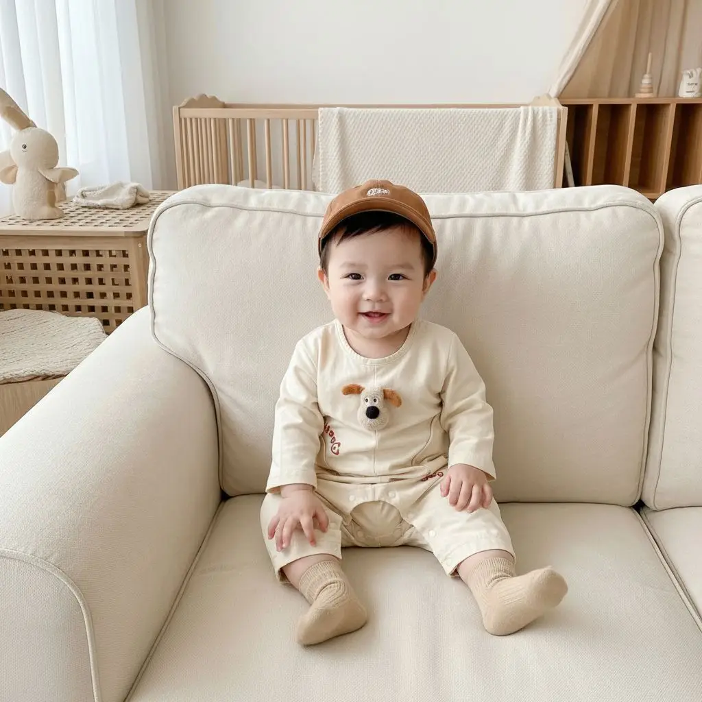 Korean Version 2026 Spring New Cartoon Workwear Jumpsuit for Baby Boys, Handsome Outdoor Jumpsuit