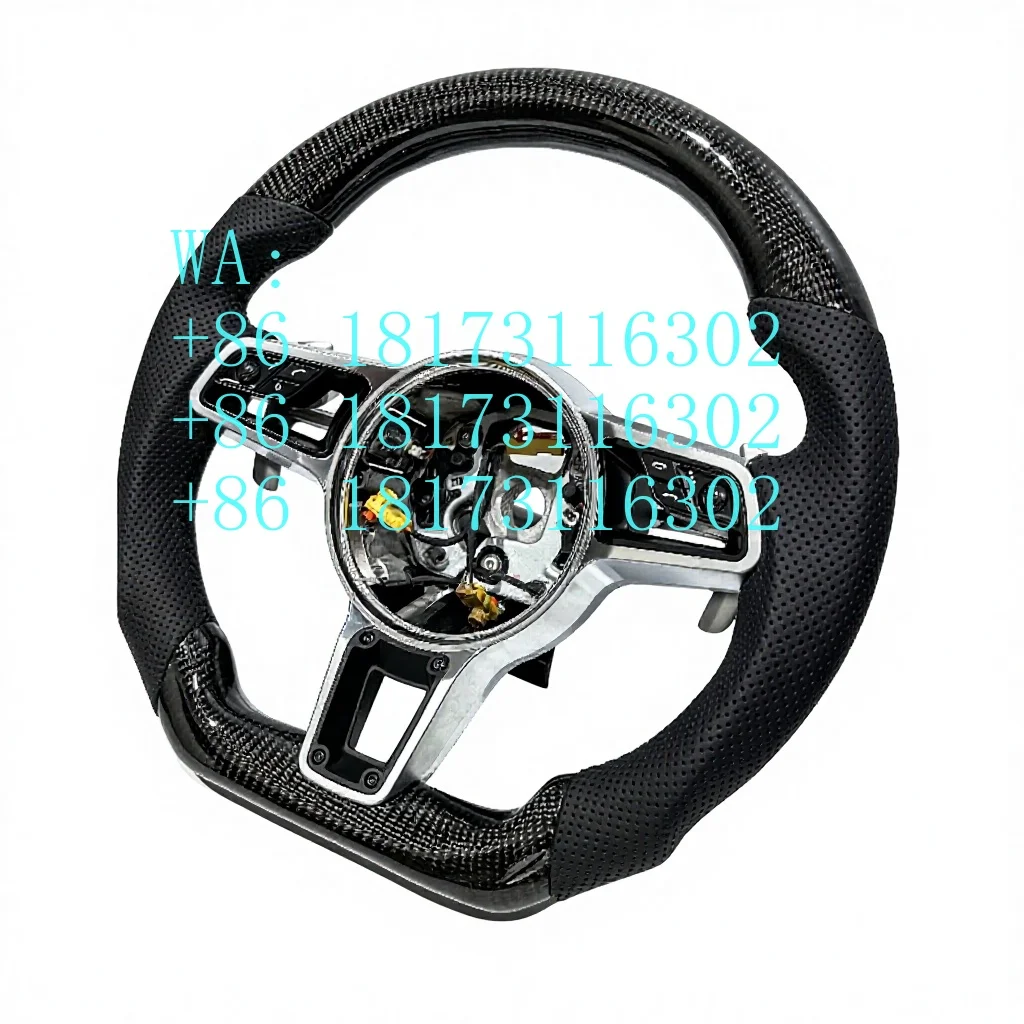 Factory Discounts Fast Delivery Customizable Cayenne GT Cayman Panamera 718 981 911 Sports   Carbon Fiber Leather Steering
