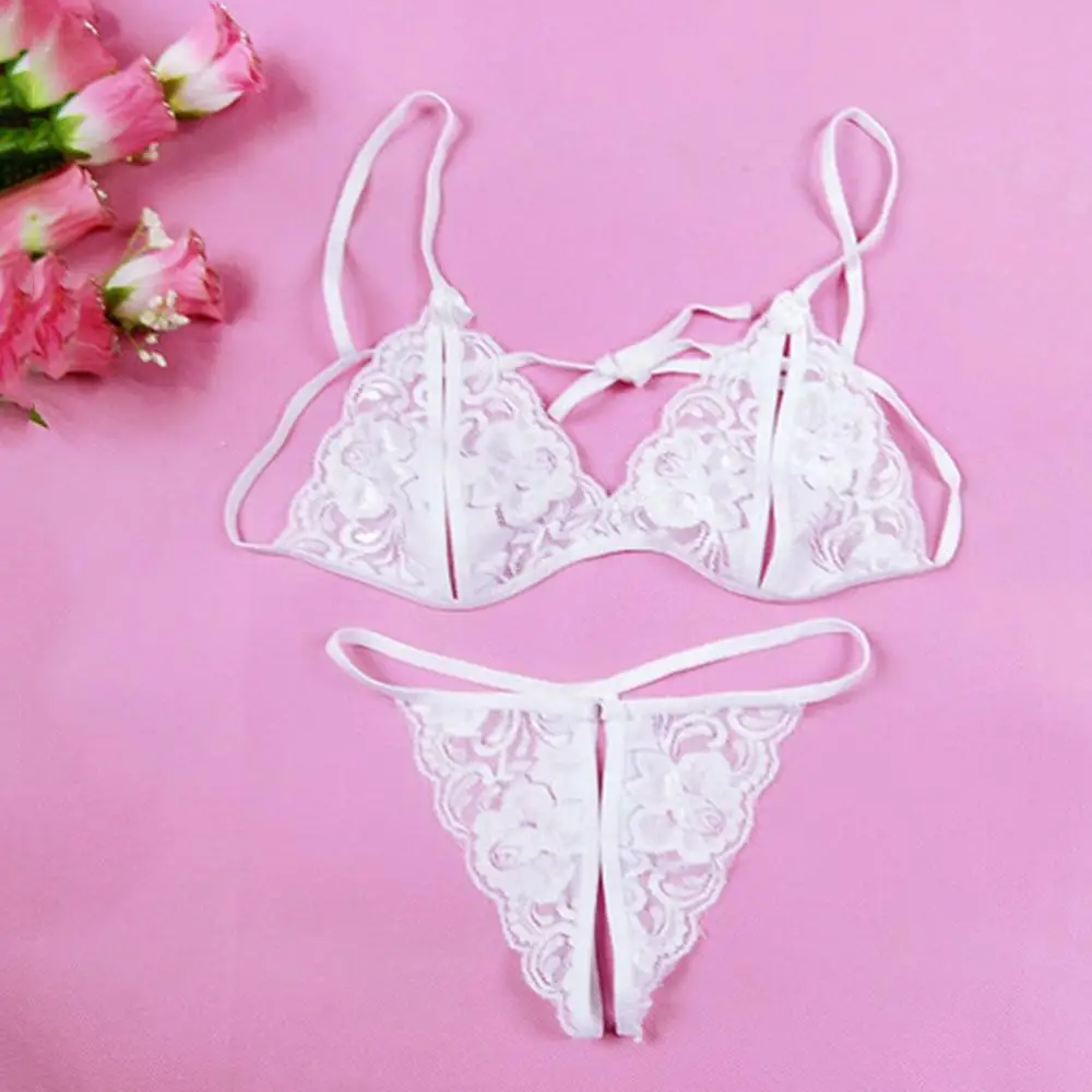 Women Lady Sexy Lingerie Lace Underwear Sleepwear G-string Lingerie Female Underwear Set Women's Bra Suit Комплект Нижнего Белья