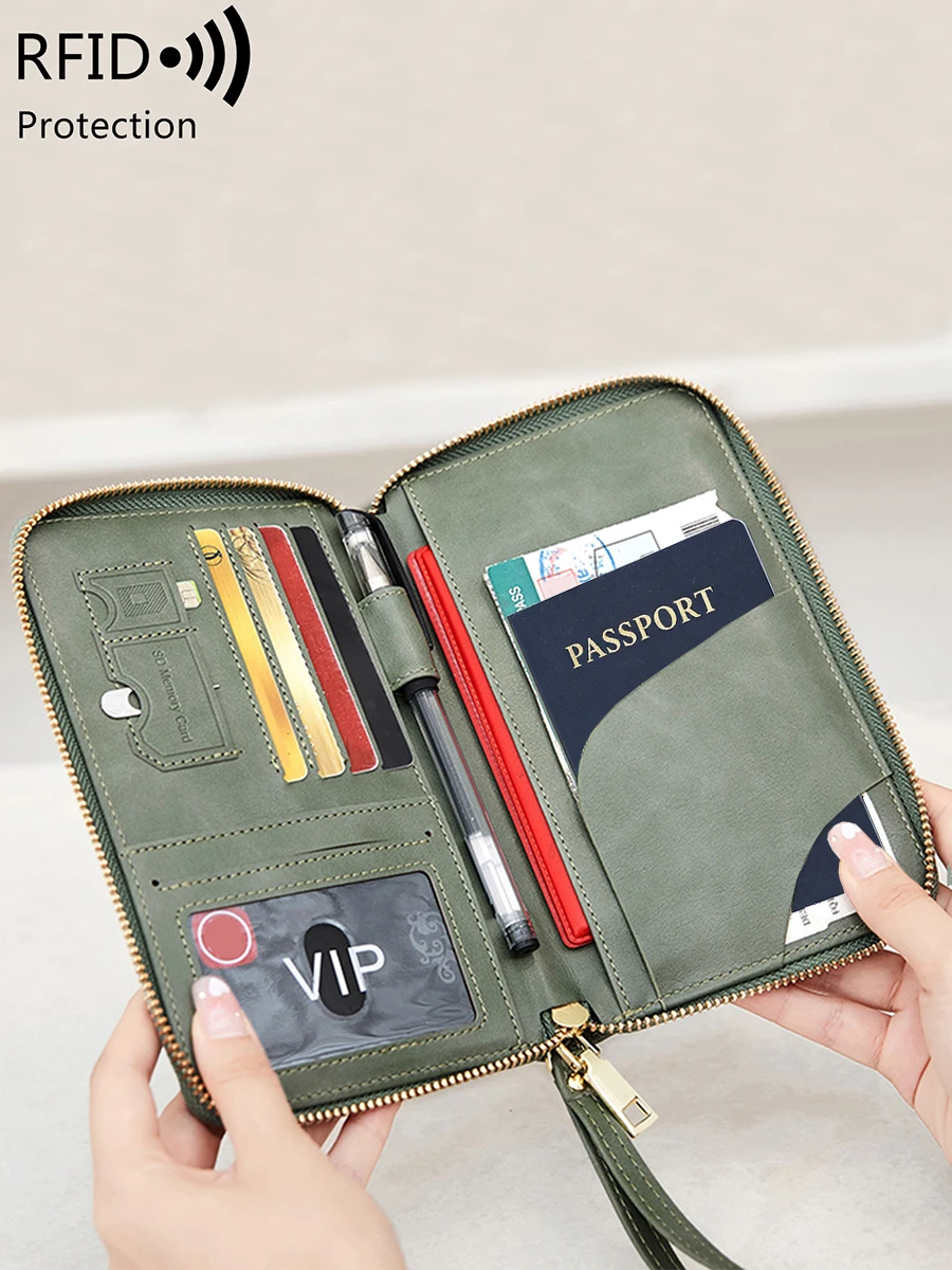 porta-passaporte-carteira-multifuncional-unissex-com-ziper-para-viagem-com-multiplos-slots-para-cartoes-e-alca-de-pulso-um-item-essencial-para-viajantes