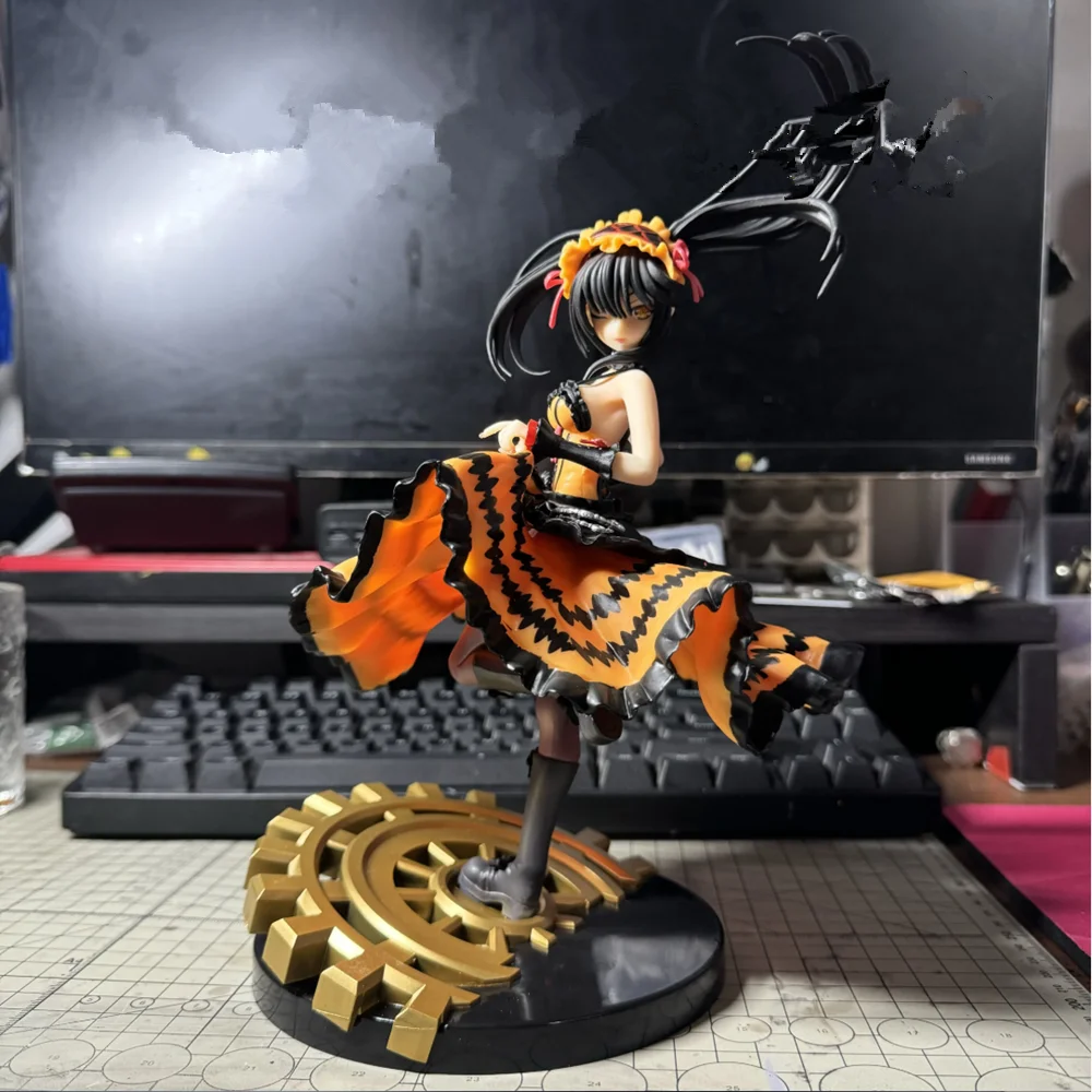 

28 см популярное аниме Date A Live II Tokisaki Kurumi 1/8 издание красивая модель девушки коллекция ПВХ статические игрушки кукла