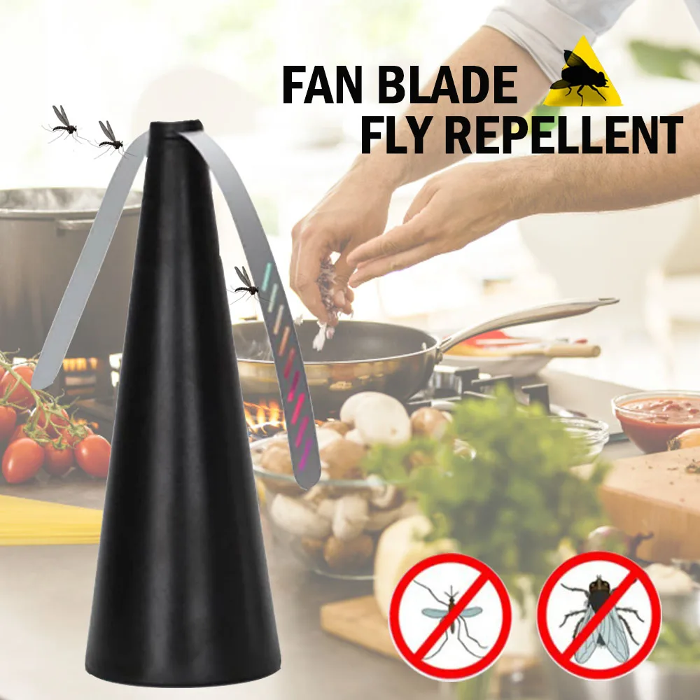 Automatic Fly Trap Leaf Fly Repellent Fan - Innovative Design Effectively Deters Bugs for a Bug-Free Outdoor Experience