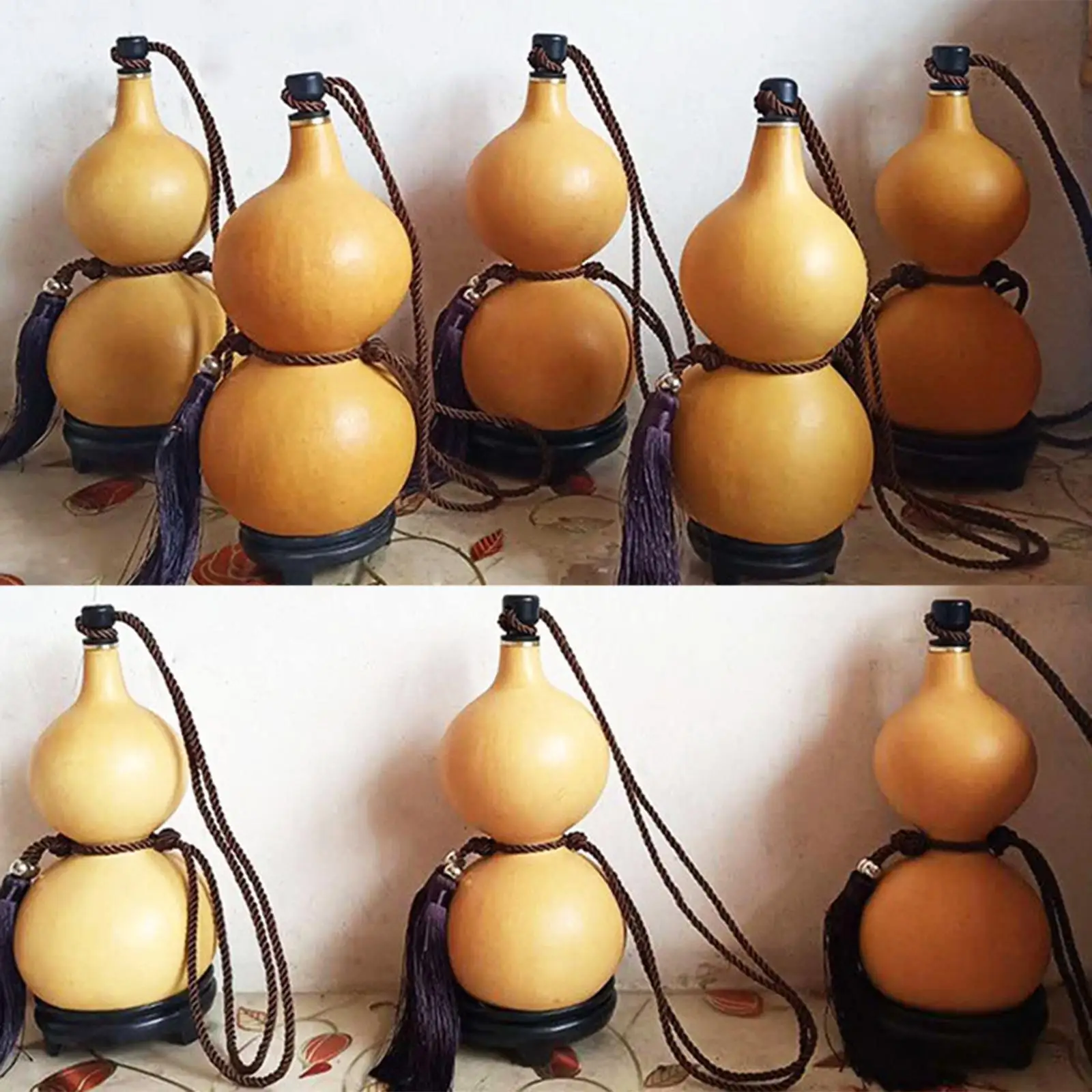 Black myth WuKong HP gourd Non-Toxic Gourd Water Bottle With Odorless Wax Coating Inside Sealing Ring Drinks Monkey King