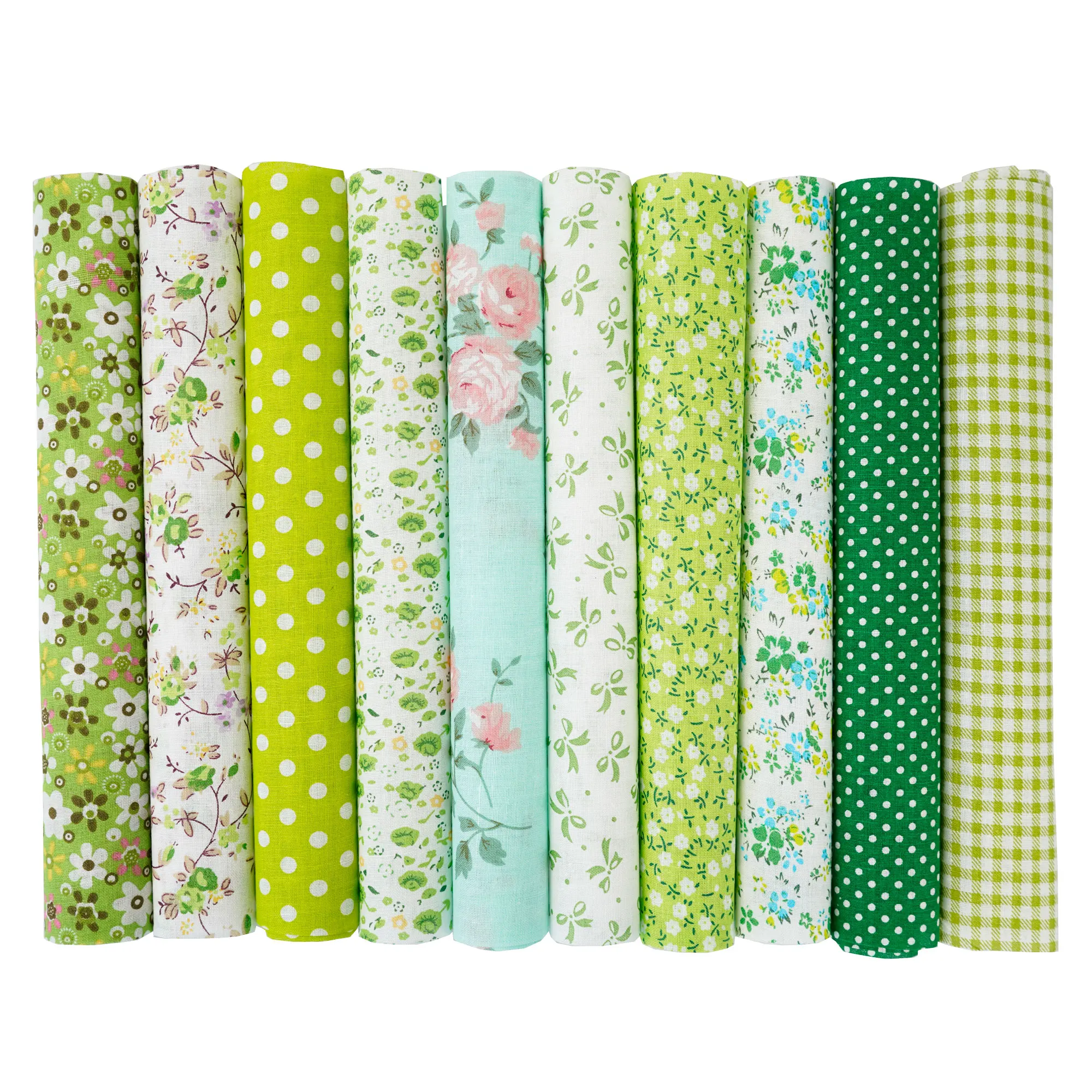 100PCS 25x25cm/10x10cm Quadrate Baumwolle Handwerk Floral Stoff Tücher für DIY Bündel Patchwork Quilten Nähen Scrapbooking Artcraft – Detail 7