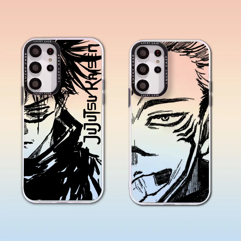 Jujutsu Kaisen Japan Comics Hot Phone Case for Xiaomi Redmi 12C 10C 9A 9C 9T Note 12 11 10 8 Pro 5G Matte Gradient Luxury Cover