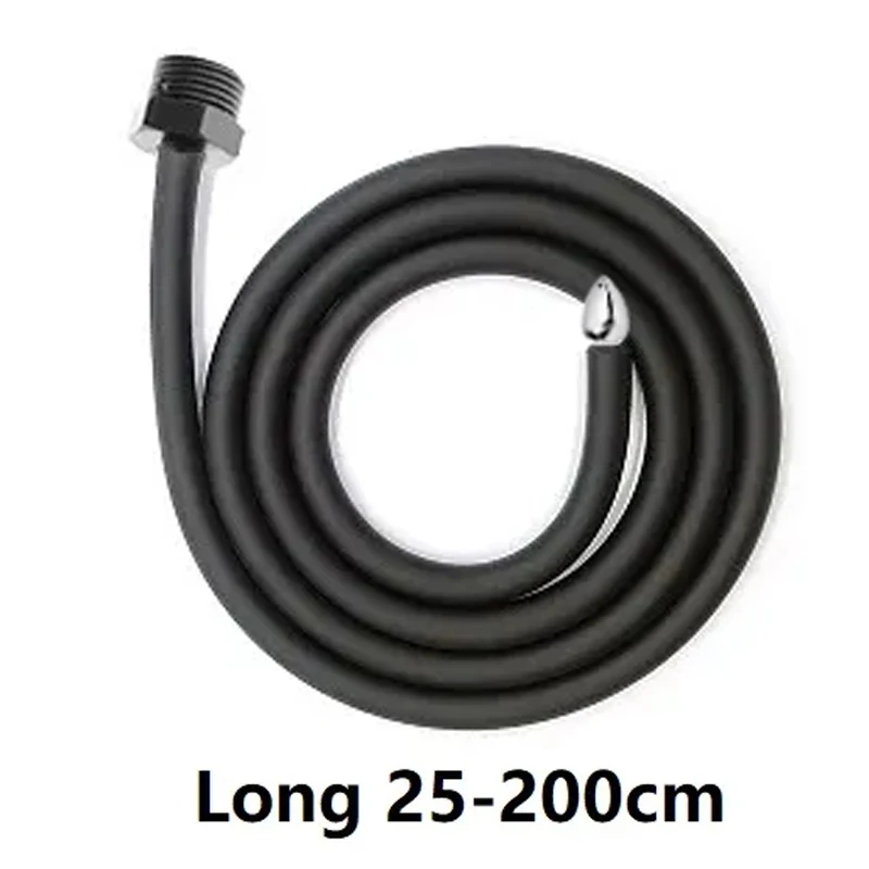 25 to 200cm Douche Silicone Bidet Enema Syringe Anal Shower Cleaning Head Set Nozzle Tip Faucet Attachment Bathroom Accessories