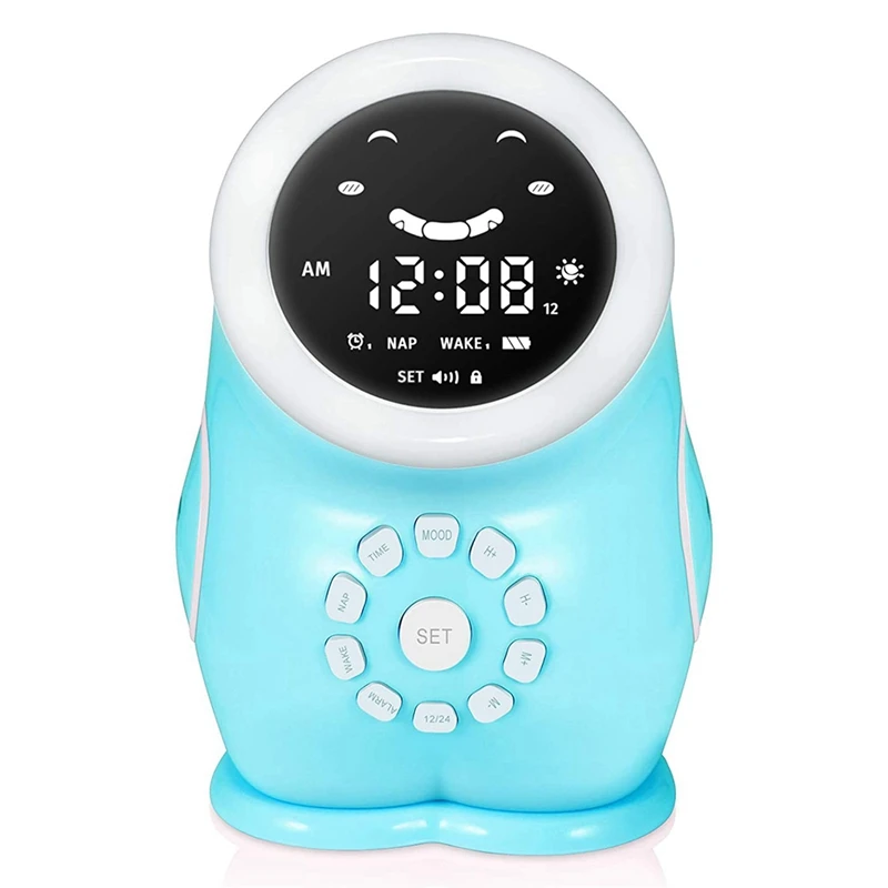 Kids Alarm Clock, Children Sleep Trainer Toddler OK To Wake Clock, Kids Night Light Gift For Boys Girls