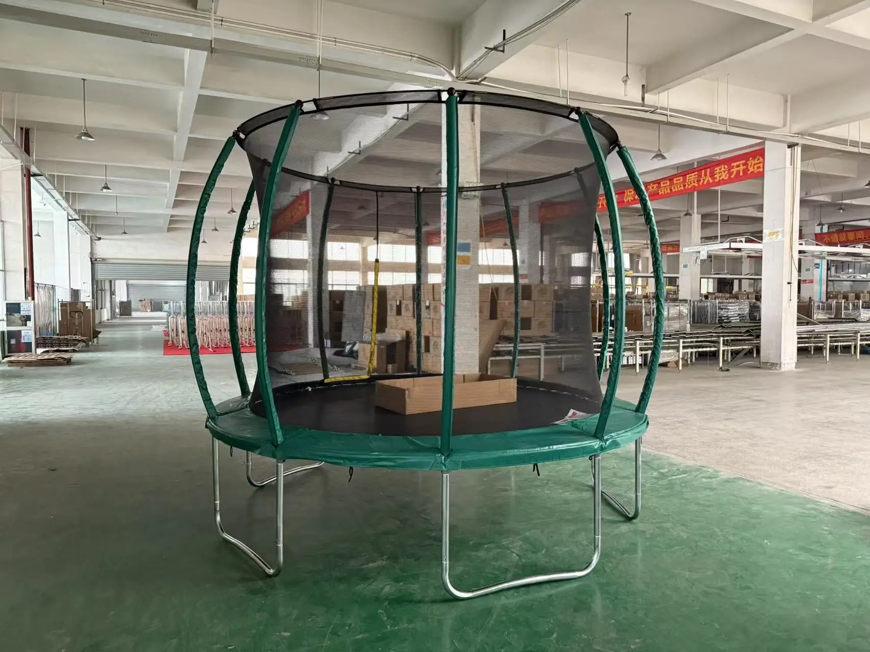 

Большой гимнастический батут Pumpkin с эластичной сеткой, уличный, на стальном каркасе, для взрослых и детей